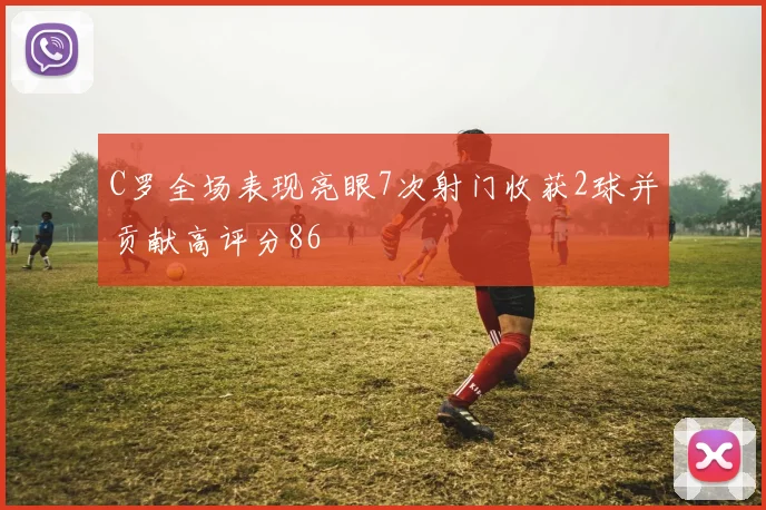C罗全场表现亮眼7次射门收获2球并贡献高评分86